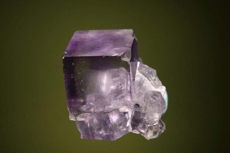 FLUORITE on GALENA