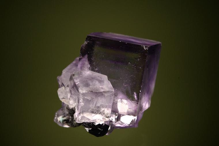 FLUORITE on GALENA