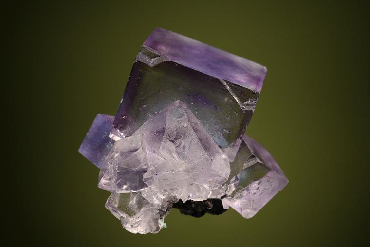 FLUORITE on GALENA