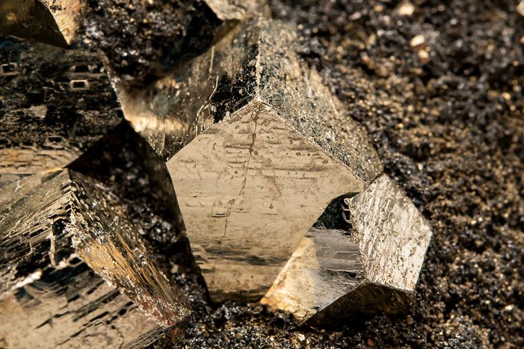PYRITE with TETRAHEDRITE