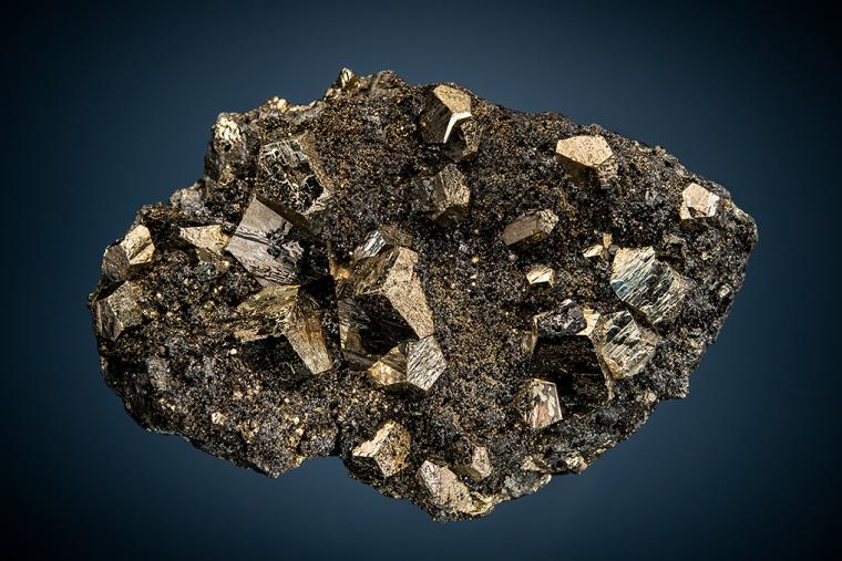 PYRITE with TETRAHEDRITE