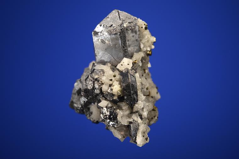 GALENA (SPINEL law twin) with DOLOMITE