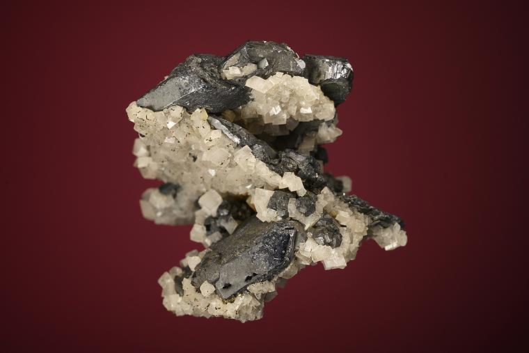 GALENA (SPINEL law twin) with DOLOMITE