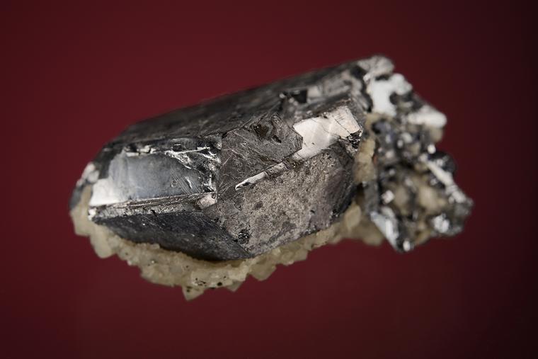 GALENA (SPINEL law twin) with DOLOMITE