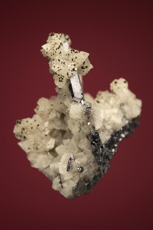 GALENA (SPINEL law twin) with DOLOMITE