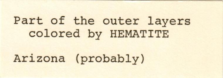 QUARTZ with HEMATITE inclusions
