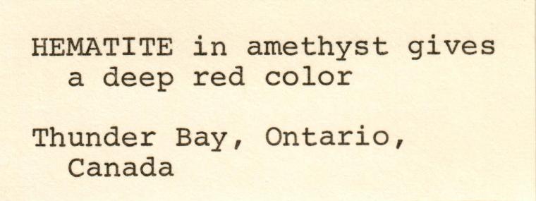 QUARTZ var. Amethyst