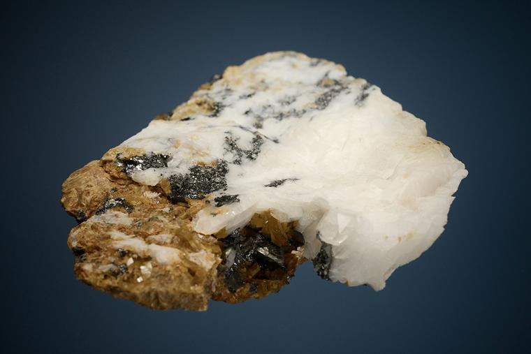 TETRAHEDRITE on QUARTZ and SIDERITE
