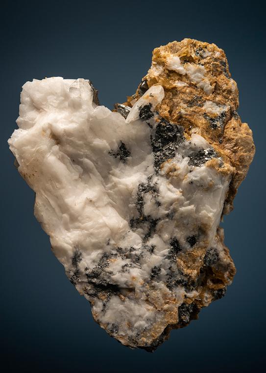 TETRAHEDRITE on QUARTZ and SIDERITE