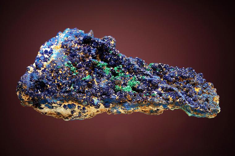AZURITE with MALACHITE