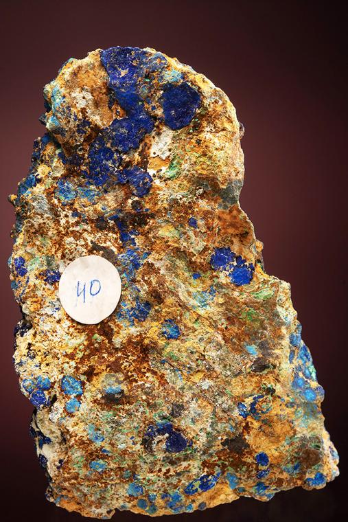 AZURITE with MALACHITE