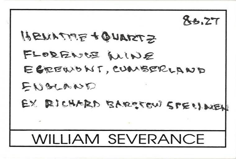 HEMATITE with QUARTZ