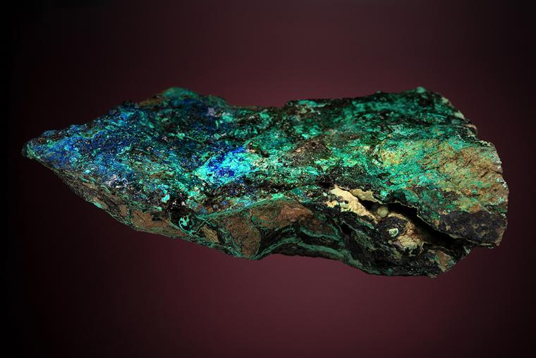 CHRYSOCOLLA with AZURITE