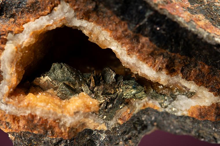 MARCASITE with SPHALERITE and QUARTZ