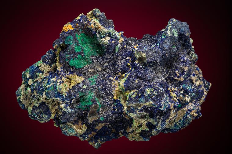 AZURITE with MALACHITE