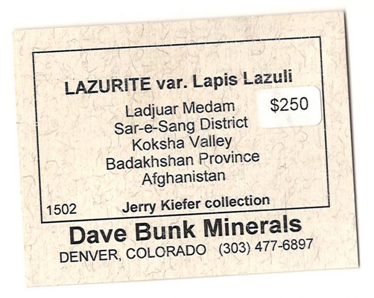 LAZURITE var. Lapis Lazuli