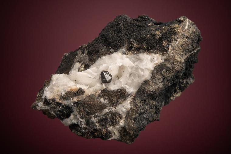 CHALCOCITE on CALCITE