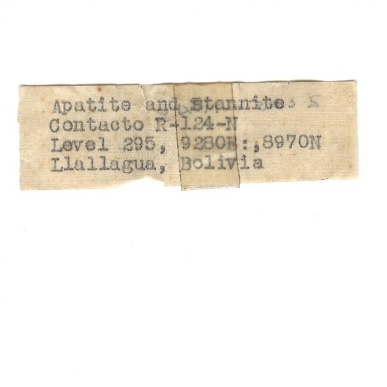 FLUORAPATITE with STANNITE