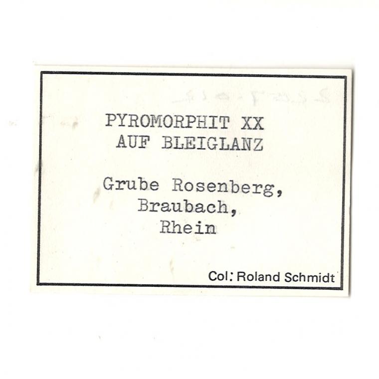 PYROMORPHITE on GALENA