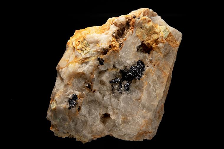 MOLYBDENITE with QUARTZ and BERYL