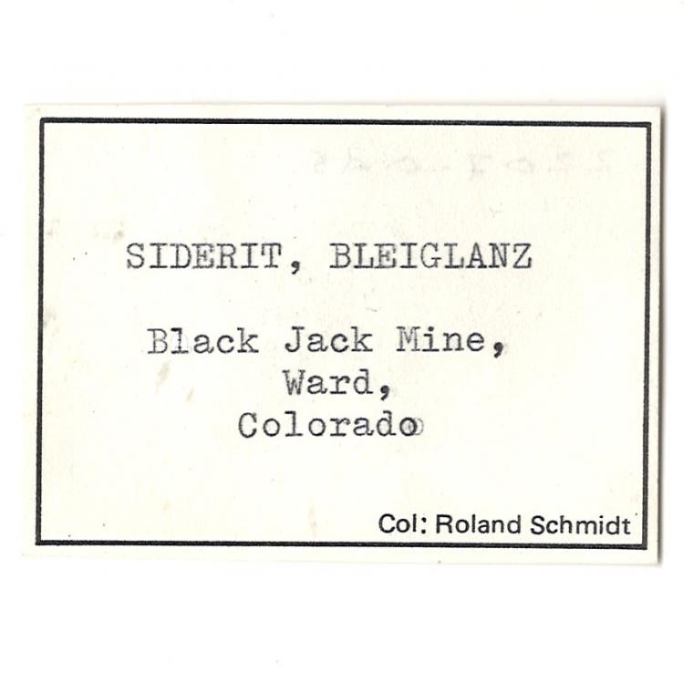 SIDERITE with GALENA