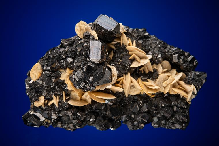 SIDERITE ON SPHALERITE