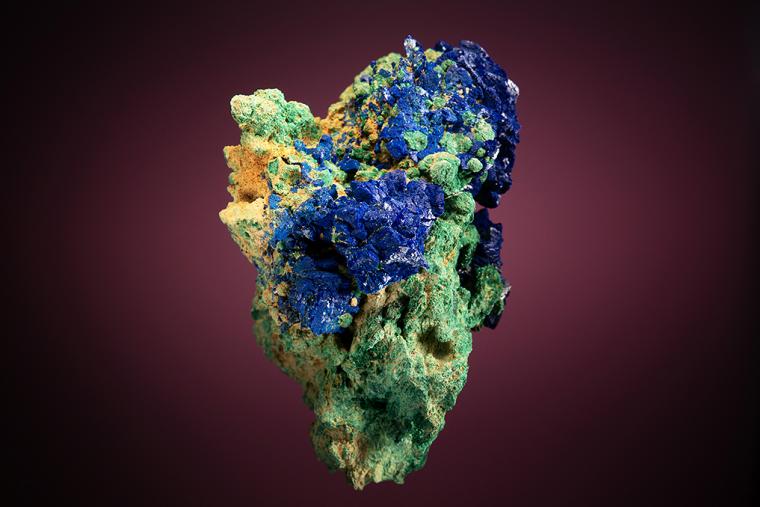 AZURITE on MALACHITE