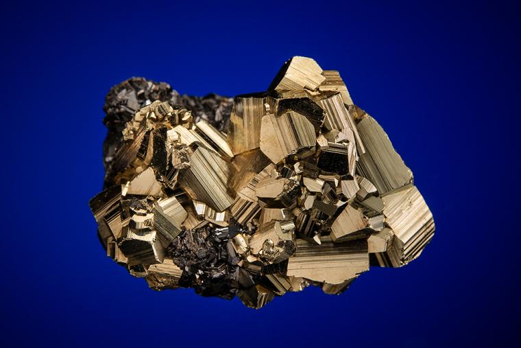 PYRITE ON SPHALERITE