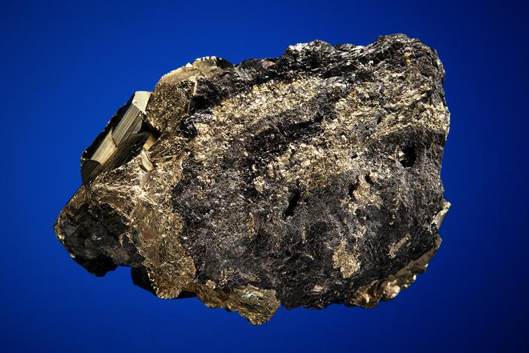 PYRITE ON SPHALERITE