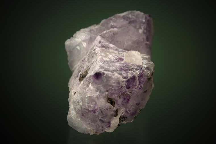 PHENAKITE on FLUORITE