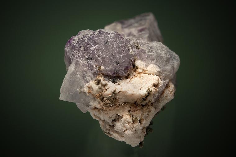 PHENAKITE on FLUORITE