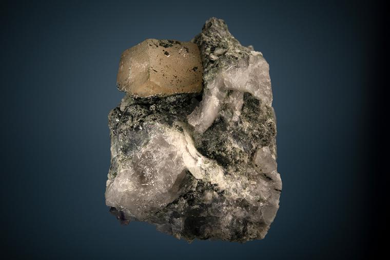 PHENAKITE with TITANITE and ALLANITE-(Ce) (stabilized)