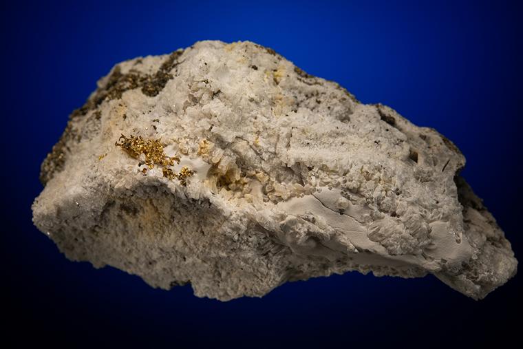 GOLD with PYRITE on QUARTZ