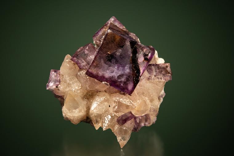 FLUORITE with CALCITE