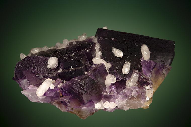 CALCITE on FLUORITE
