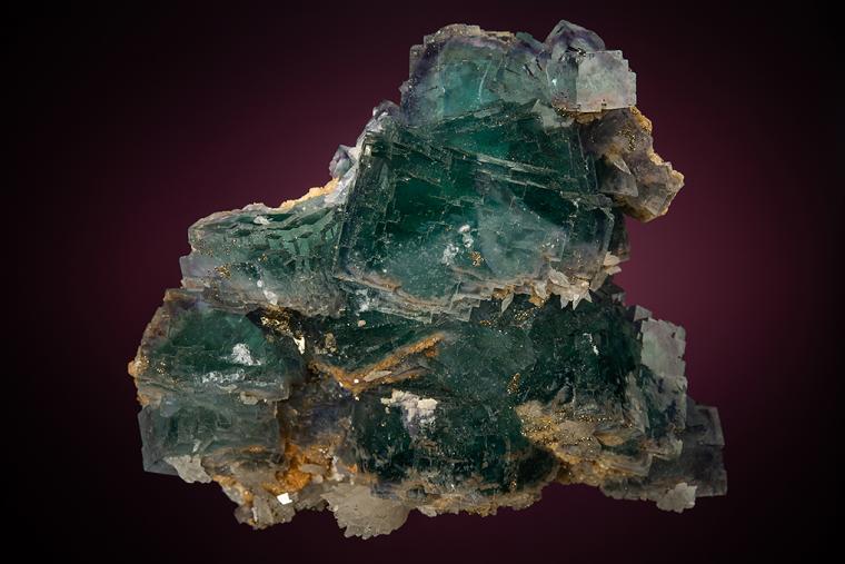 FLUORITE with CALCITE and QUARTZ