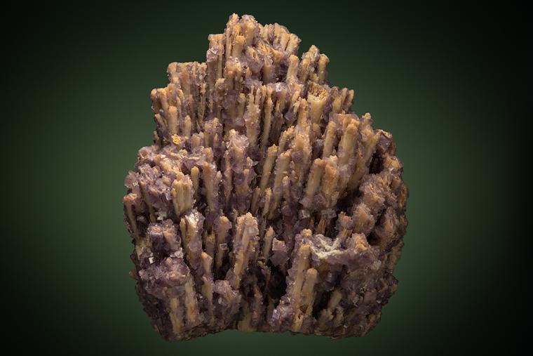 FLUORITE on QUARTZ after LAUMONTITE