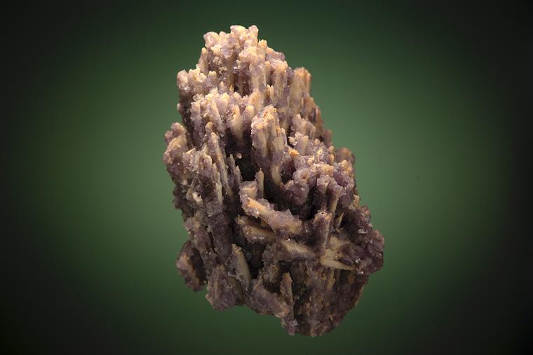 FLUORITE on QUARTZ after LAUMONTITE