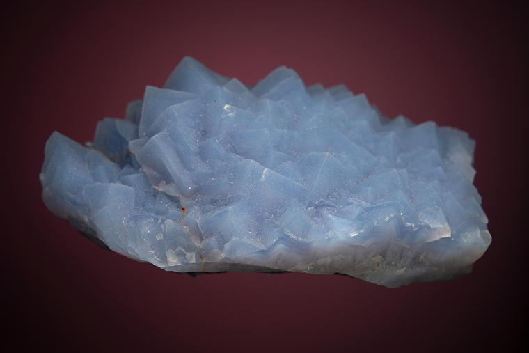 QUARTZ var. Chalcedony after FLUORITE