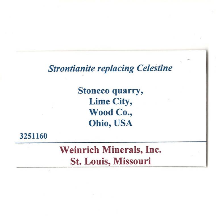 STRONTIANITE on CELESTINE