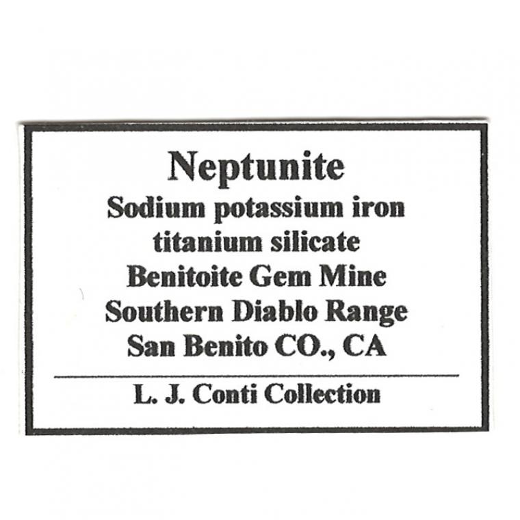 BENITOITE with NEPTUNITE