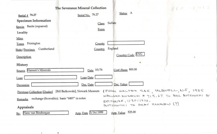 BARITE with DOLOMITE (repaired)