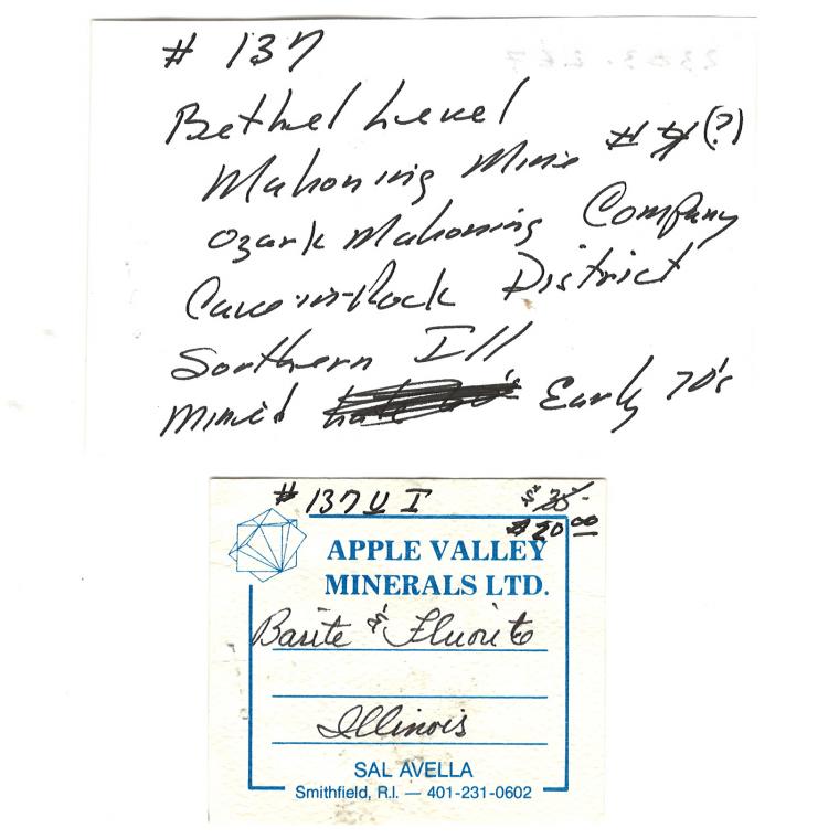 BARITE with FLUORITE