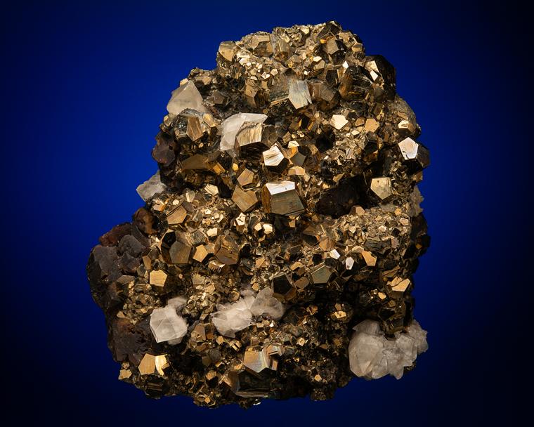PYRITE with SPHALERITE and CALCITE