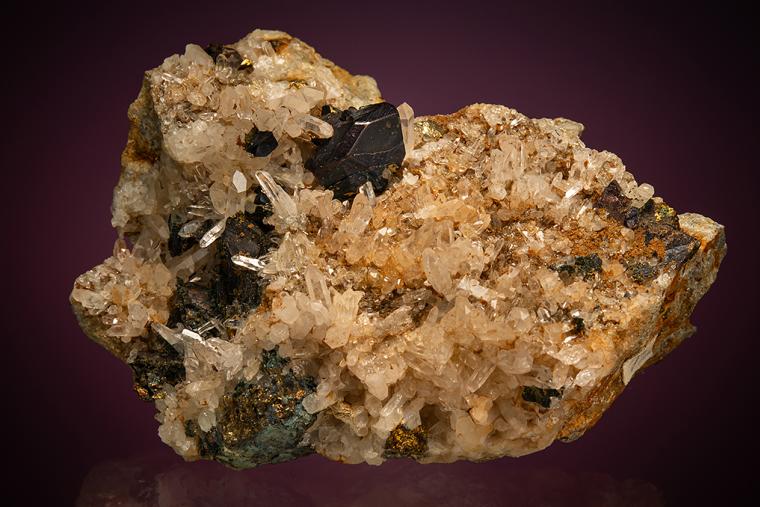CHALCOPYRITE on QUARTZ