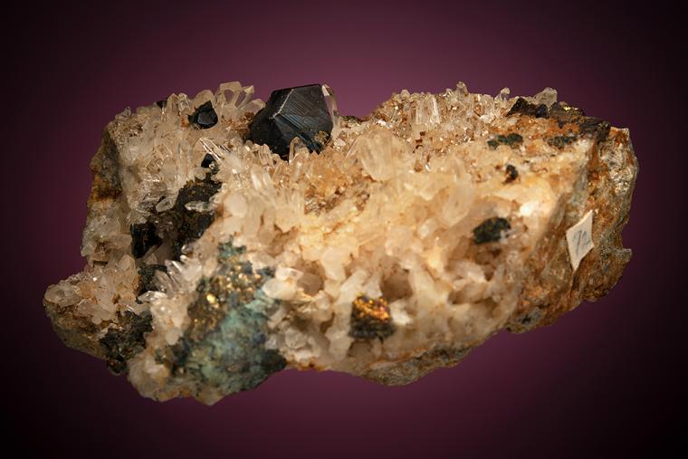 CHALCOPYRITE on QUARTZ