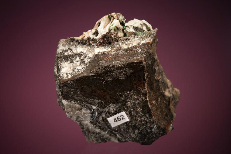 HYDROCERUSSITE with CREDNERITE and MALACHITE