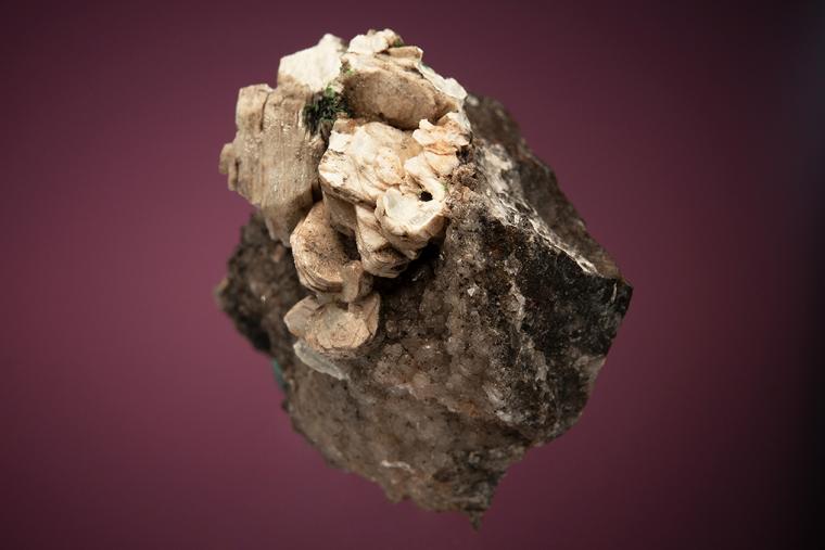 HYDROCERUSSITE with CREDNERITE and MALACHITE