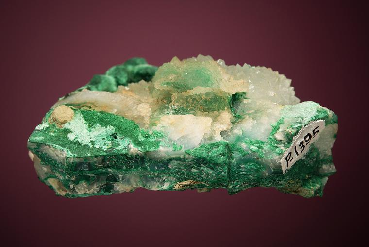 MALACHITE after AZURITE after QUARTZ