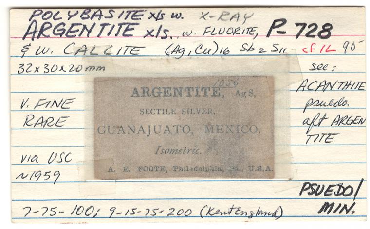 POLYBASITE with ACANTHITE